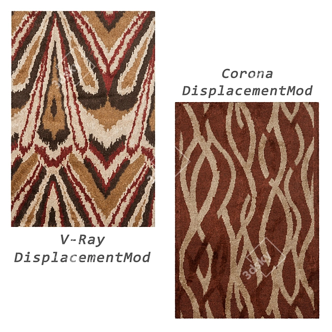 Versatile Set of 6 Rugs for Stunning Renderings 3D model image 4