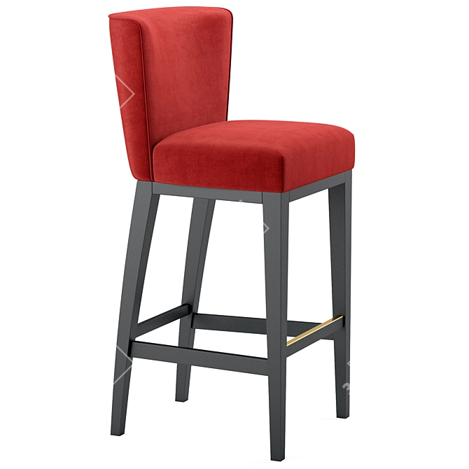 Contemporary Grayson Bar Stool 3D model image 4