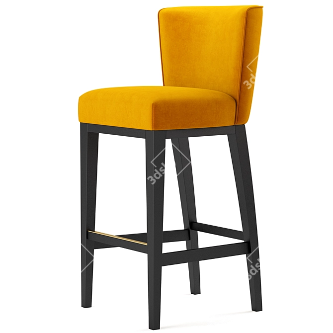 Contemporary Grayson Bar Stool 3D model image 5