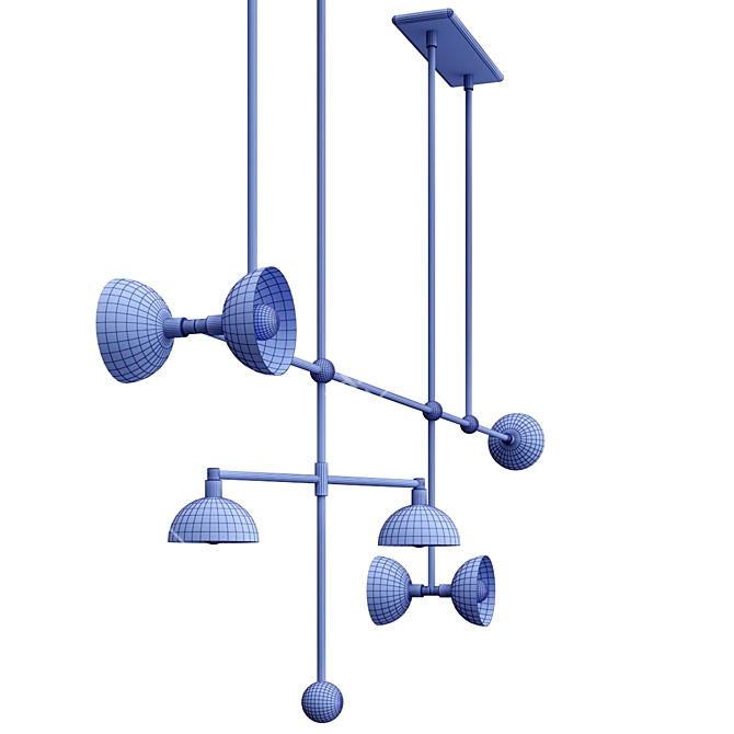 Artistic Mobile Lighting Fixture 3D model image 4