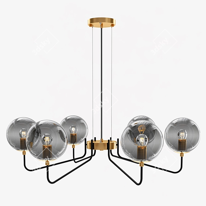 Elegant Freya Moricio Pendant Chandelier 3D model image 1