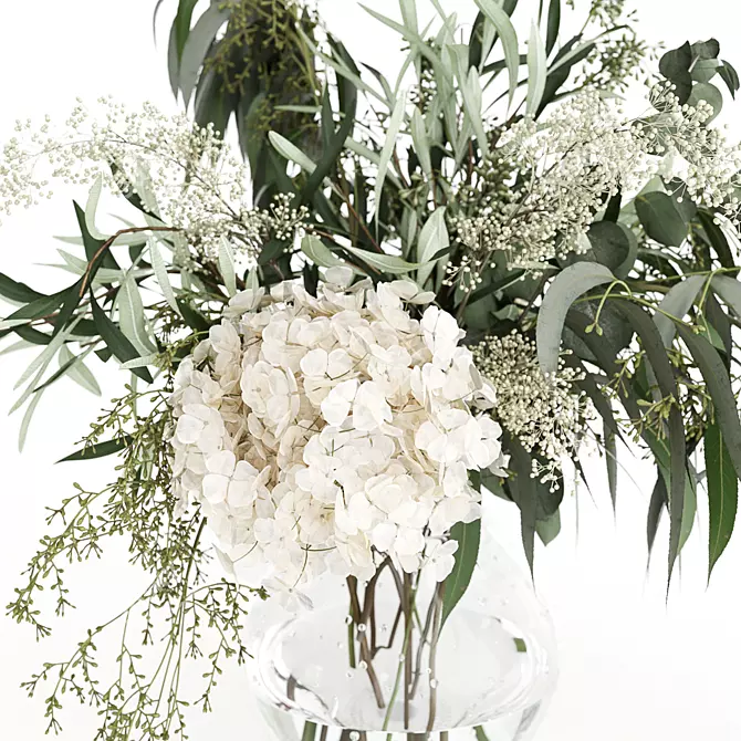 Elegant Floral Arrangement: Bouquet 09 3D model image 2