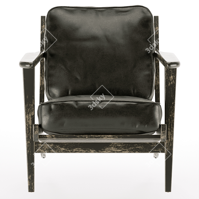 Brooks Lounge Chair: Modern Comfort and Style 3D model image 2