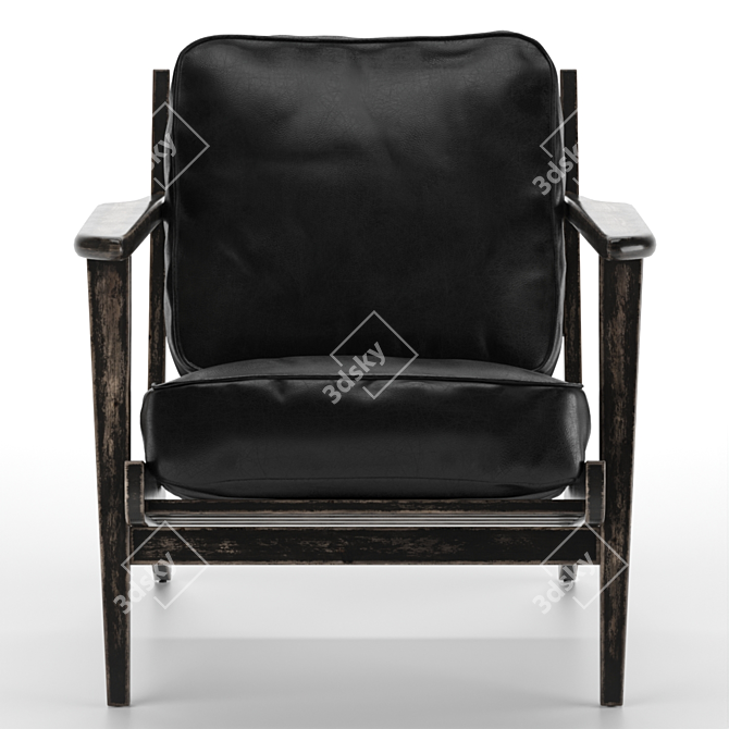 Brooks Lounge Chair: Modern Comfort and Style 3D model image 9