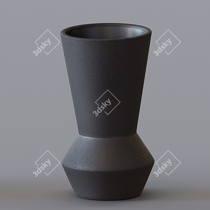 Modern Ceramic Totem Vases by West Elm 3D model image 4