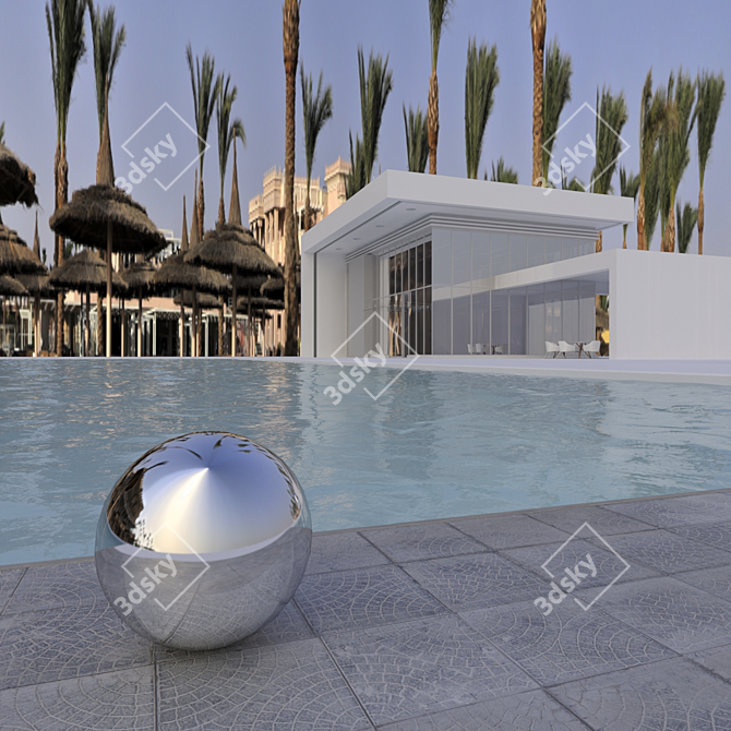 Egyptian Day HDRI 82: Stunning Lighting Effect 3D model image 4