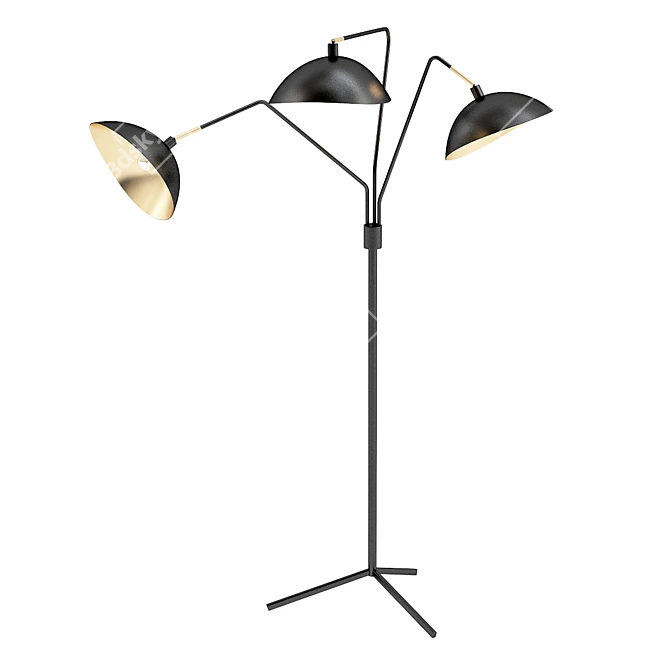 Elegant Modern Tree Floor Lamp 3D model image 1