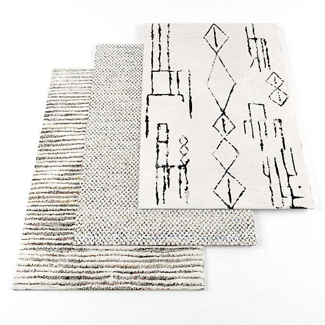 Modern High-Resolution Rugs 3D model image 1