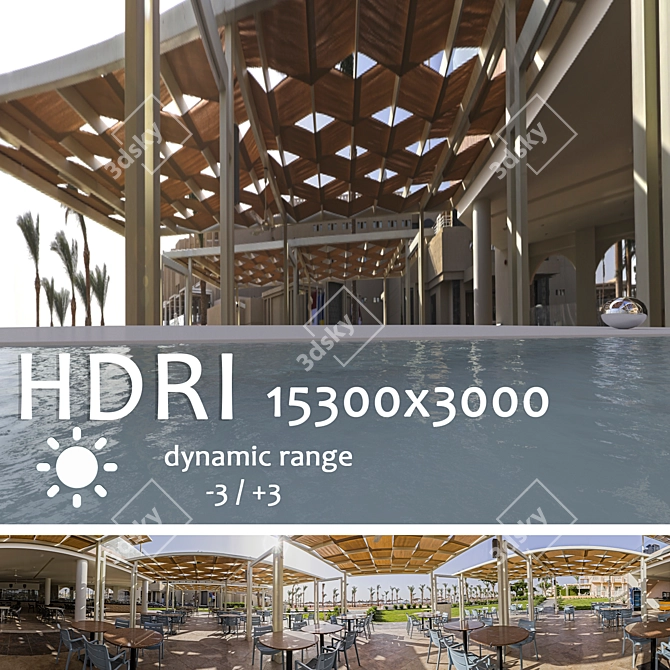 Egyptian HDRI Daytime Panorama 3D model image 1