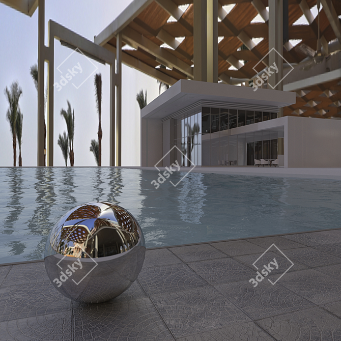 Egyptian HDRI Daytime Panorama 3D model image 4