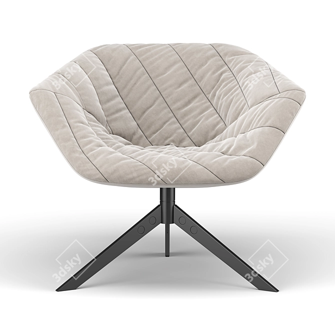 Elegant Ella Armchair: Stylish and Comfortable 3D model image 3