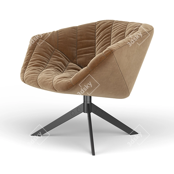 Elegant Ella Armchair: Stylish and Comfortable 3D model image 4