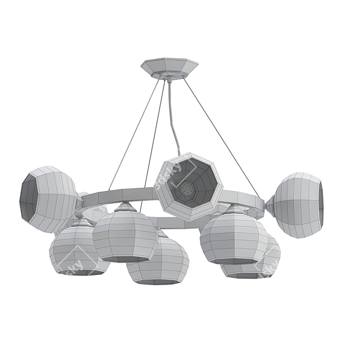 Vitaluce V4485 Pendant Chandelier 3D model image 2