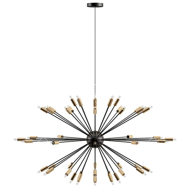 Marnell 36: Modern Sputnik Chandelier 3D model image 1