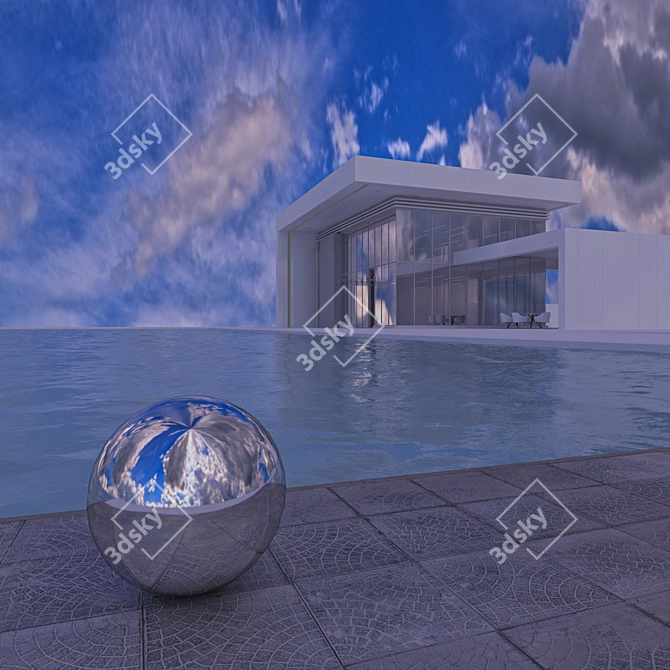 Aerial HDRI Sky Map 3D model image 2