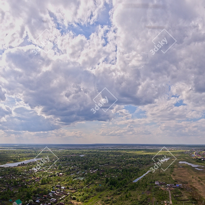 Aerial HDRI Sky Map 3D model image 6