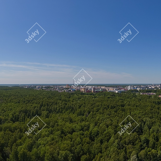 Aerial HDRI: Daytime with Pool 3D model image 5