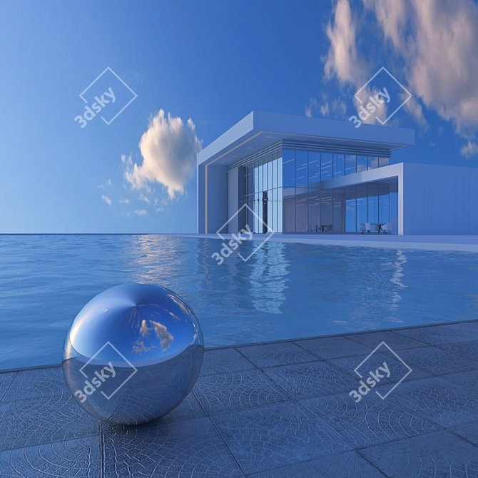 Drone-Captured HDRI Sphere 3D model image 2