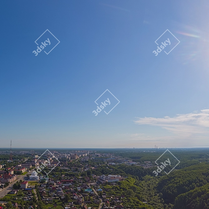 Aerial HDRI Daytime Panorama 3D model image 6