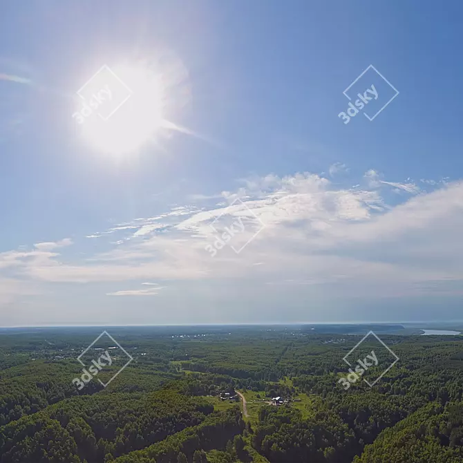 Aerial HDRI Daytime Panorama 3D model image 7