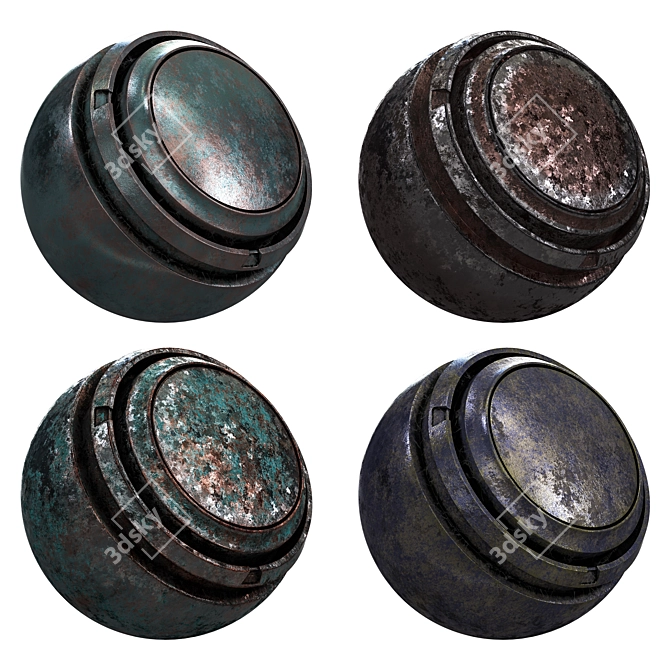 Metallic Texture Pack 4K 3D model image 1