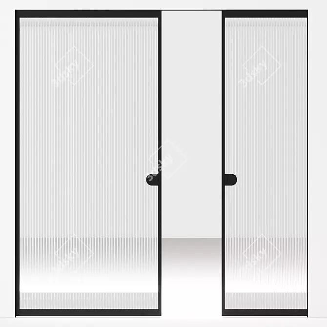 Sleek Aladin Pocket Duo: Exceptional Interior Door 3D model image 3