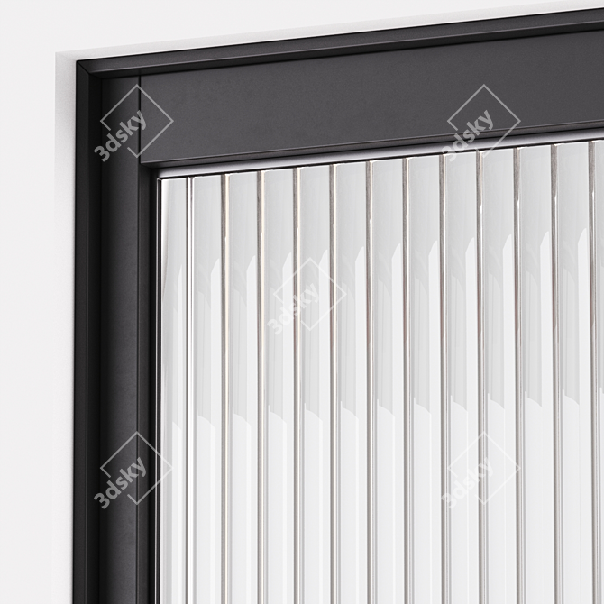 Sleek Aladin Pocket Duo: Exceptional Interior Door 3D model image 7