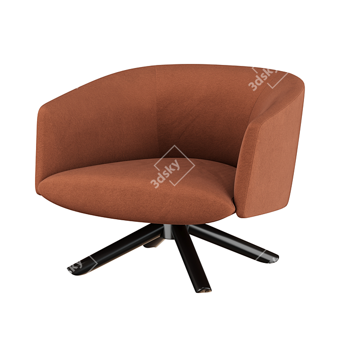 Stylish Livre Armchair by Gallotti & Radice 3D model image 3