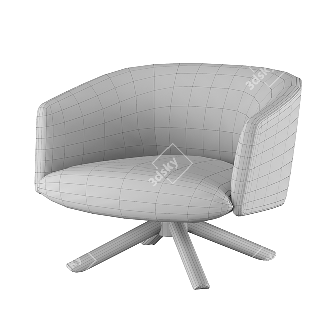 Stylish Livre Armchair by Gallotti & Radice 3D model image 10