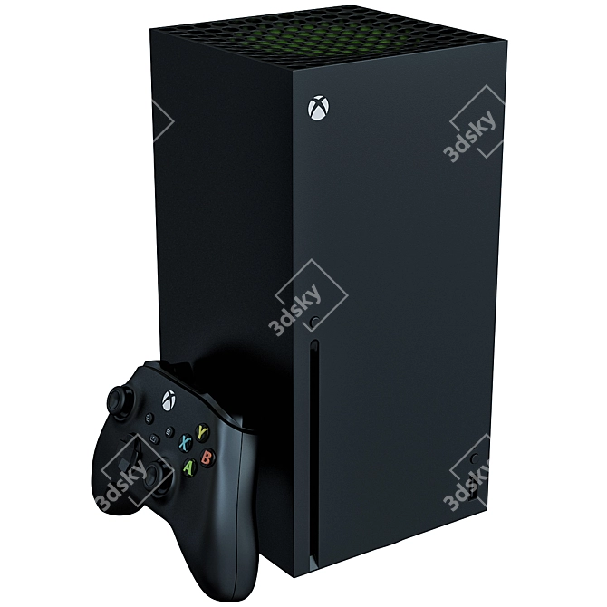 Immersive Gaming Powerhouse: Xbox Series X 3D model image 3