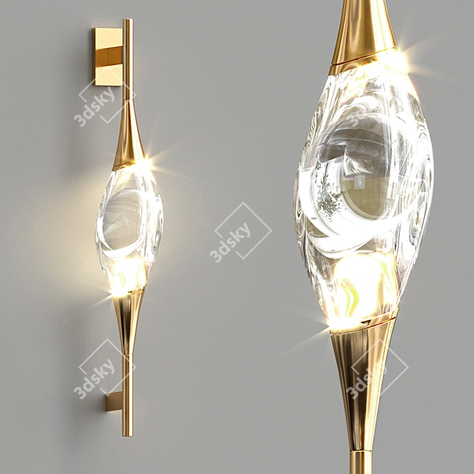 Glam Wall Light 3D model image 2