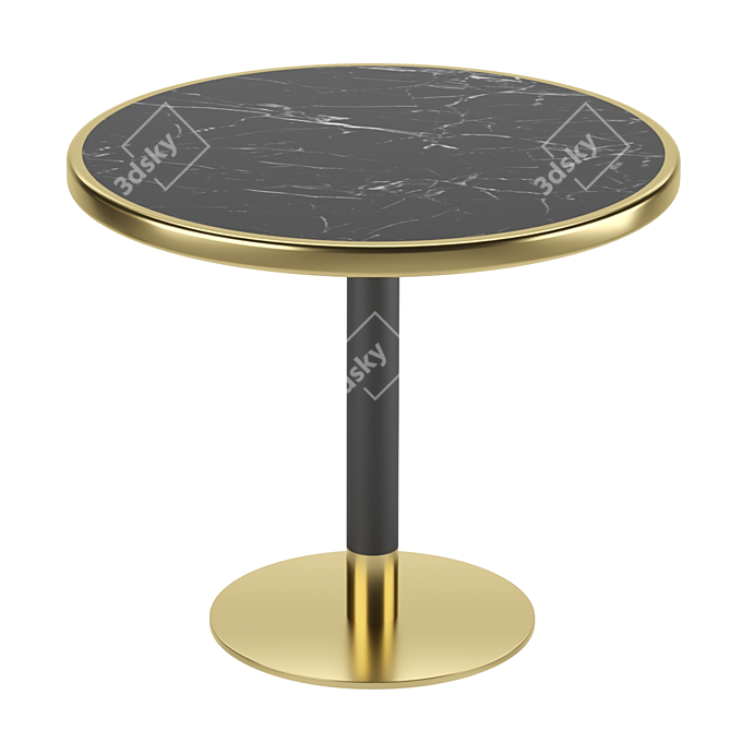 Elegant Marble Coffee Table 3D model image 3