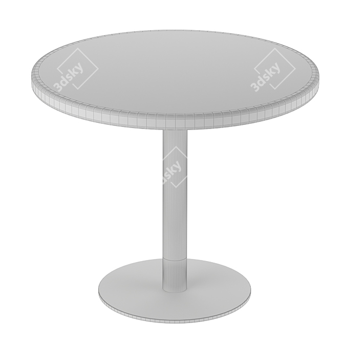 Elegant Marble Coffee Table 3D model image 4