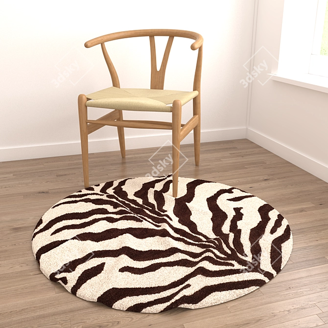 Versatile 3D Rug Set - 8 Variations 3D model image 2