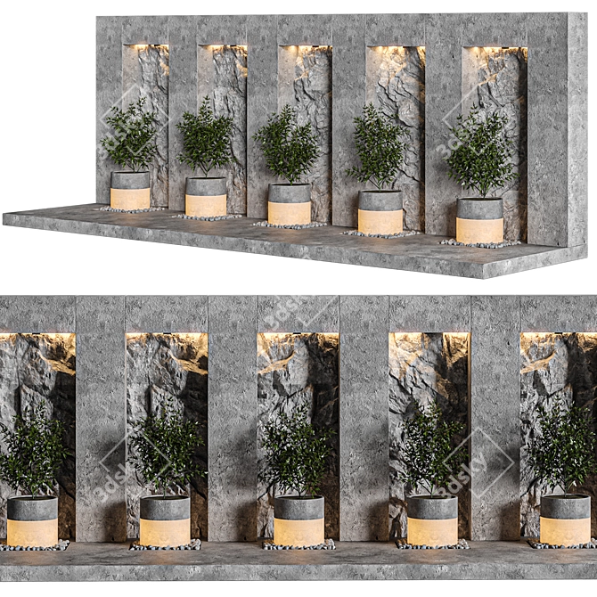 2015 Outdoor Plant: Versatile, Realistic, High-Quality 3D model image 1