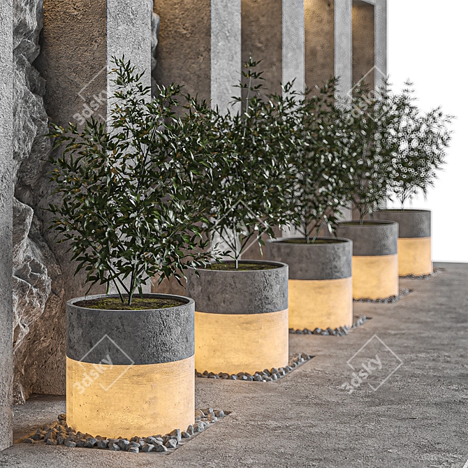 2015 Outdoor Plant: Versatile, Realistic, High-Quality 3D model image 4