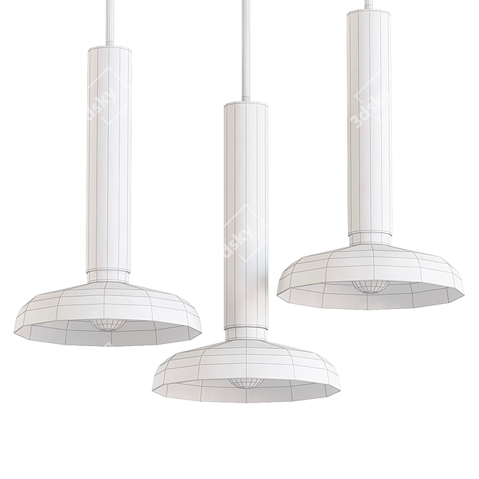 Scandinavian Style Pendant Light 3D model image 2