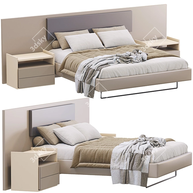 Elegant Jesse Bed: My Love 3D model image 2