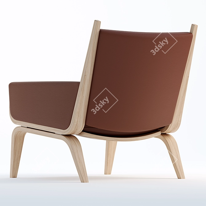 GE 501 Easy Chair: Danish Comfort 3D model image 3