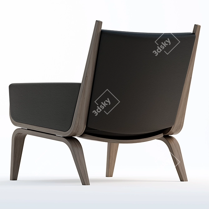GE 501 Easy Chair: Danish Comfort 3D model image 4