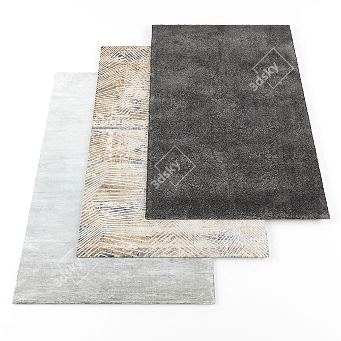 High-Resolution Rugs Bundle 3D model image 1