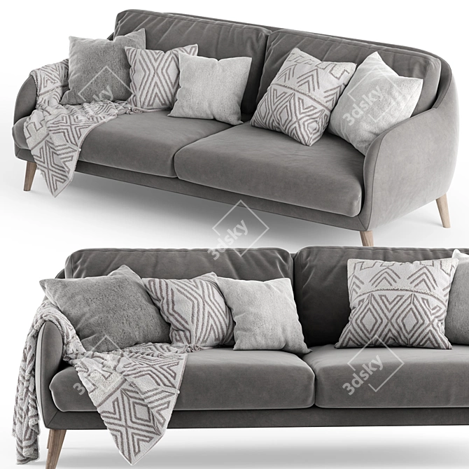 Luxury KARIN Sofa 3D model image 2