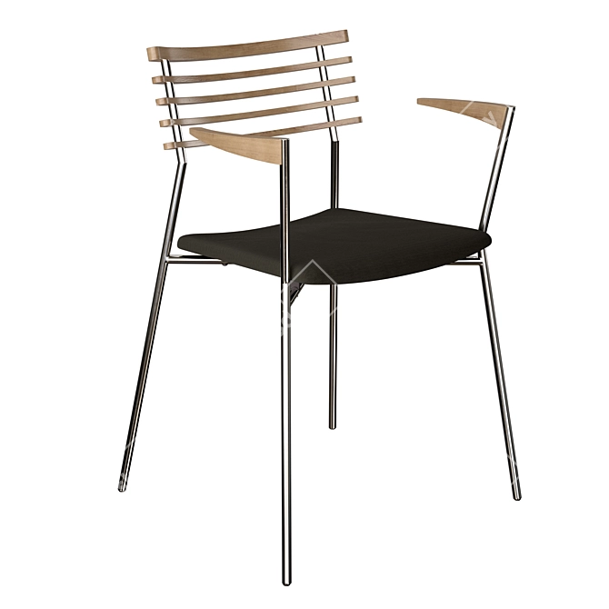 Elegant Randers Radius Chair 3D model image 1