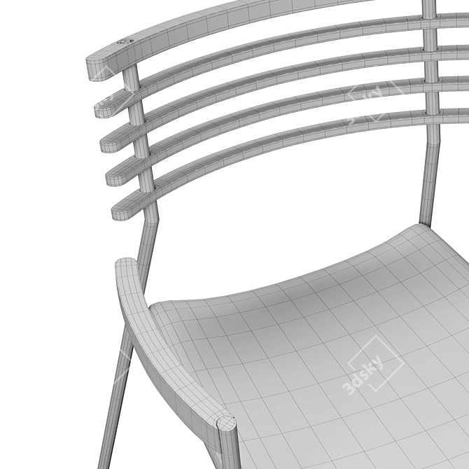 Elegant Randers Radius Chair 3D model image 6