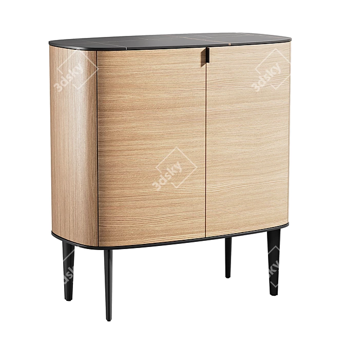 Elegant Symphony Sideboards 3D model image 3