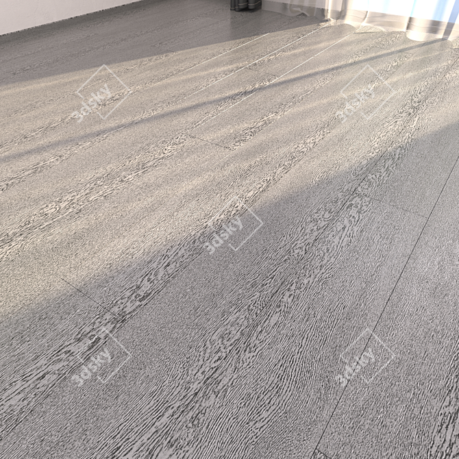 Ash Grey Parquet Floor: HD Textures, Corona + Vray Renderer 3D model image 1