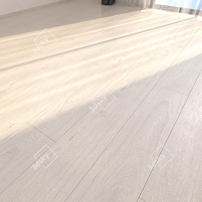 Bianco Parquet: HD Textured Flooring 3D model image 1