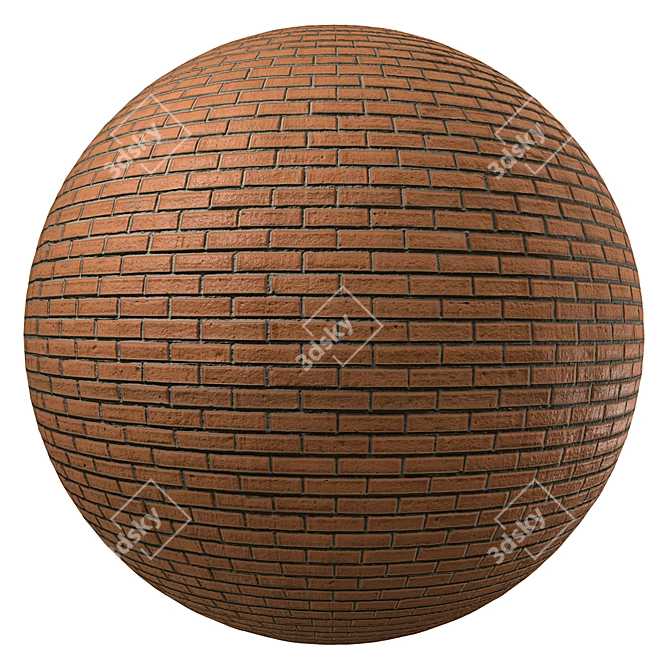 Seamless 4k Quality Brick Texture 3D model image 1