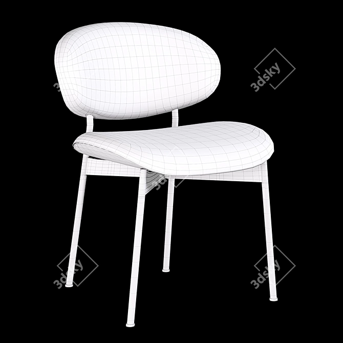 
Sleekly Modern Luz Chair 3D model image 3