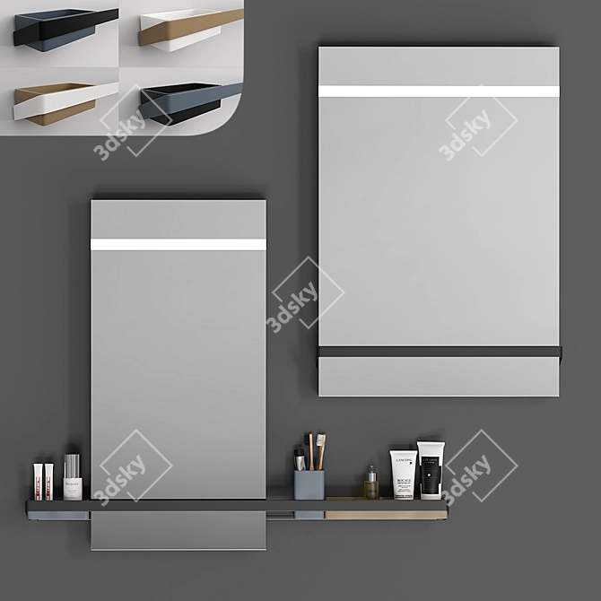 BERTOCCI Fly LED Bathroom Mirrors 3D model image 1